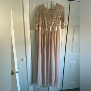 Ever Pretty Blush Pink Sequin Gown
